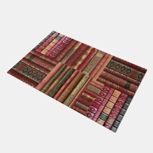 Oude boekbibliotheek deurmat (Schuin)