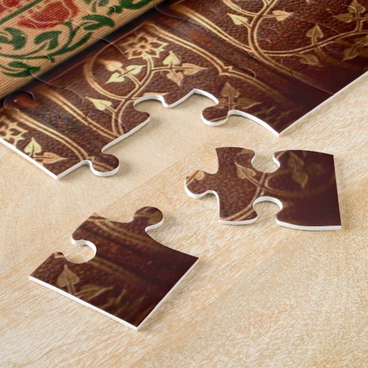 Oude boekbibliotheek legpuzzel (Zijkant)