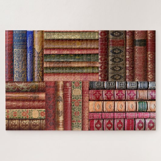 Oude boekbibliotheek legpuzzel (Horizontaal)