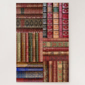Oude boekbibliotheek legpuzzel (Verticaal)