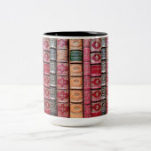 Oude boekbibliotheek Quo Vadis Tweekleurige Koffiemok (Center)