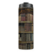 Oude boekbibliotheek thermosbeker (Voorkant)