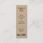 Oude Boeken Bewerkbare Winkel Korting Kaart Mini Visitekaartje (Voorkant)