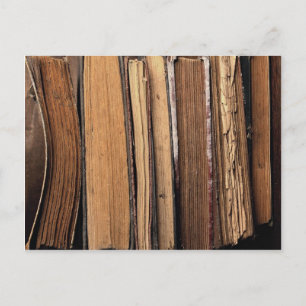 Oude boeken briefkaart