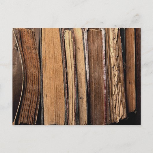 Oude boeken briefkaart (Voorkant)