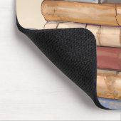 Oude  boeken en een kopje koffie muismat (Hoek)