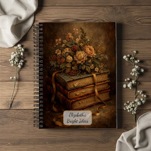 Oude Boeken en Herfstbloemen
