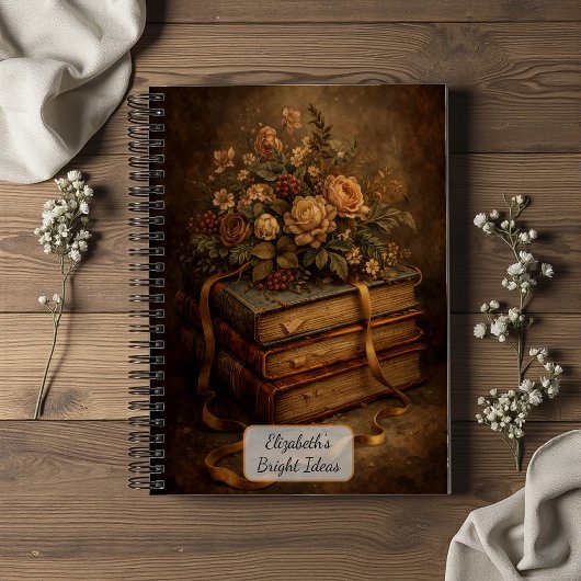 Oude Boeken en Herfstbloemen