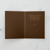 Oude boeken en herfstbloemen kaart (Binnen)