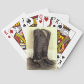 Oude boeken in ruste pokerkaarten (Achterkant)