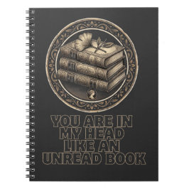 Oude boeken & introspectieve quote notitieboek
