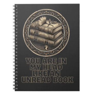 Oude boeken & introspectieve quote notitieboek