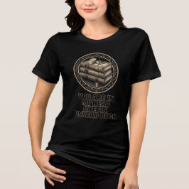 Oude boeken & introspectieve quote Tri-Blend shirt