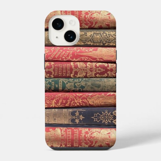 Oude boeken iPhone hoesje (Achterkant)