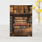 Oude Boeken Kaart (Gele Bloem)