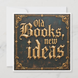 Oude boeken nieuwe ideeën kaart