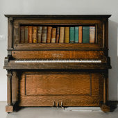 Oude boeken op planken Decoupage Tissuepapier