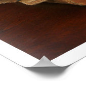 Oude boeken, pijpleidingen, horloge en doodleven m poster (Hoek)