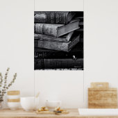 Oude boeken poster (Keuken)