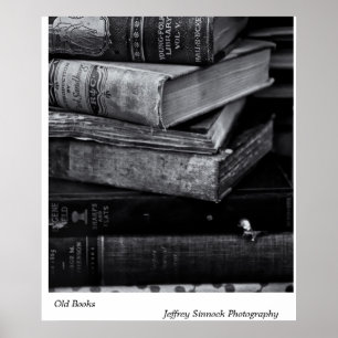 Oude boeken poster