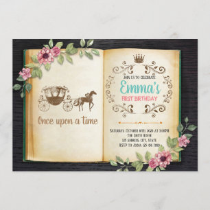 Oude boeken thema feest uitnodiging
