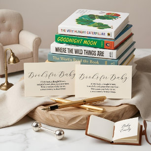Oude boeken voor baby kaart