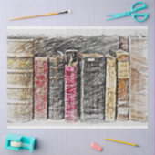 Oude  Boeken - Weefselpapier ontkoppelen Tissuepapier (Craft)