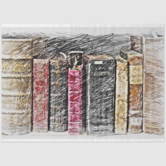 Oude  Boeken - Weefselpapier ontkoppelen Tissuepapier (Voorkant)