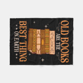 Oude boeken zijn het ding op aarde bibliophile fleece deken (Voorkant (Horizontaal))