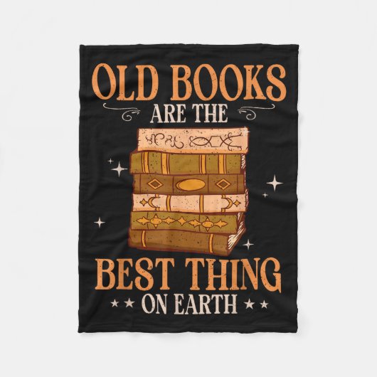 Oude boeken zijn het ding op aarde bibliophile fleece deken (Voorkant)