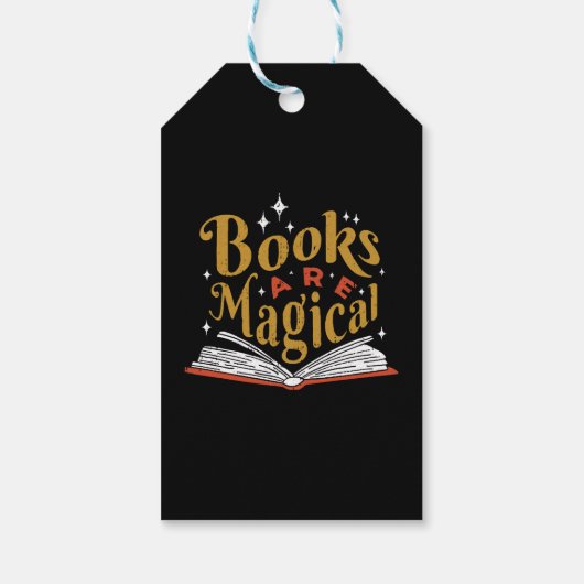 Oude boeken zijn magisch cadeaulabel (Achterkant)