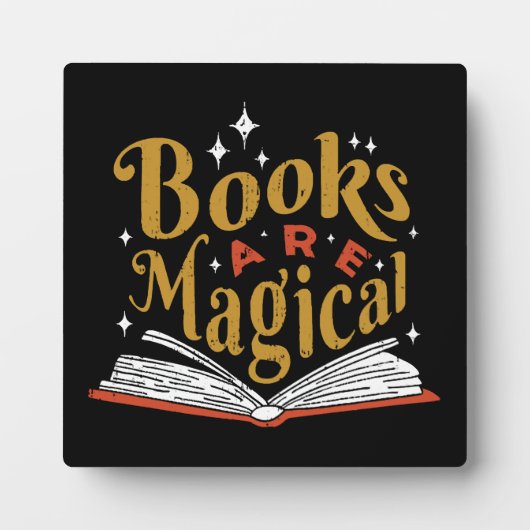 Oude boeken zijn magisch fotoplaat (Voorkant)