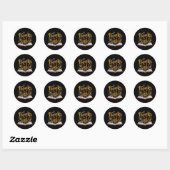 Oude boeken zijn magisch ronde sticker (Vel)
