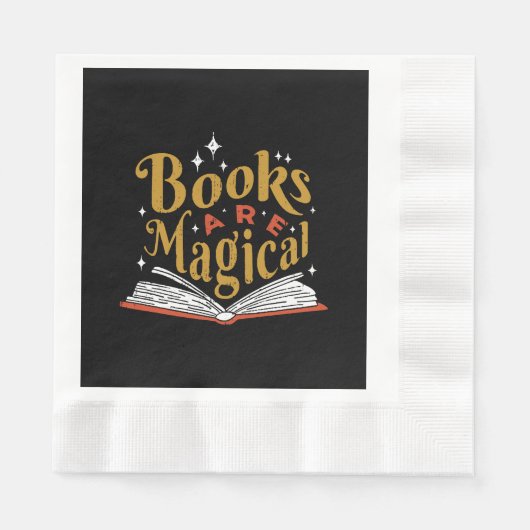 Oude boeken zijn magisch servet (Voorkant)