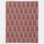 Oude boekenbibliotheek (Engelse Essays) Fleece Deken (Voorkant)