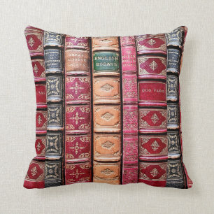 Oude boekenbibliotheek (Engelse Essays) Kussen