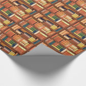 Oude boekenbibliotheek Koekworm papier verpakken (Hoek)