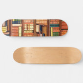 Oude boekenbibliotheekboekenboekenboekenboekenplan skateboard (Horizontaal)