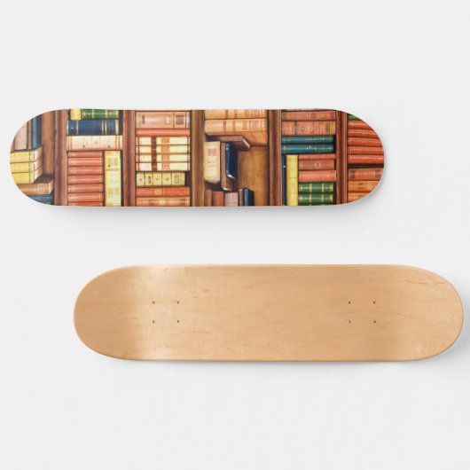 Oude boekenbibliotheekboekenboekenboekenboekenplan skateboard (Horizontaal)