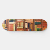 Oude boekenbibliotheekboekenboekenboekenboekenplan skateboard (Horizontaal)