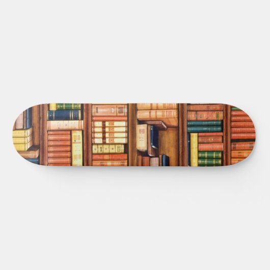 Oude boekenbibliotheekboekenboekenboekenboekenplan skateboard (Horizontaal)