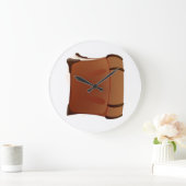 Oude boekenkast grote klok (Huis)