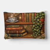 Oude boekenkast met kat en koffie etui (Achterkant)