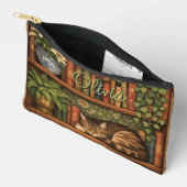 Oude boekenkast met kat en koffie etui (Open)