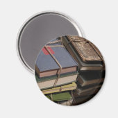 Oude boekenstapel magneet (Voorkant / Achterkant)
