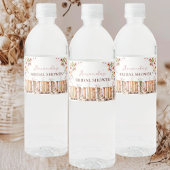 Oude Boekenwinkel Bruidsfeest Wilde Bloemen Waterfles Etiket