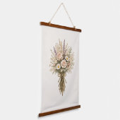 Oude Boeket Wilde Bloemen Hangend Wandkleed (Gebogen)