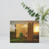 Oude boekkaart briefkaart (Staand voorkant)