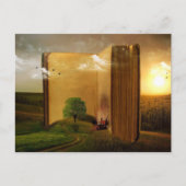 Oude boekkaart briefkaart (Voorkant)