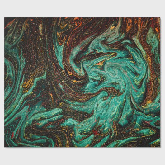 Oude boekomslag met abstract antiek patroon cadeaupapier (Vlak)